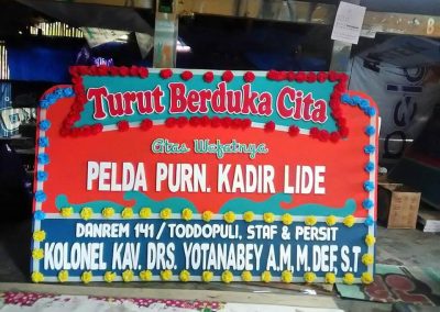 Papan ucapan duka cita sengkang